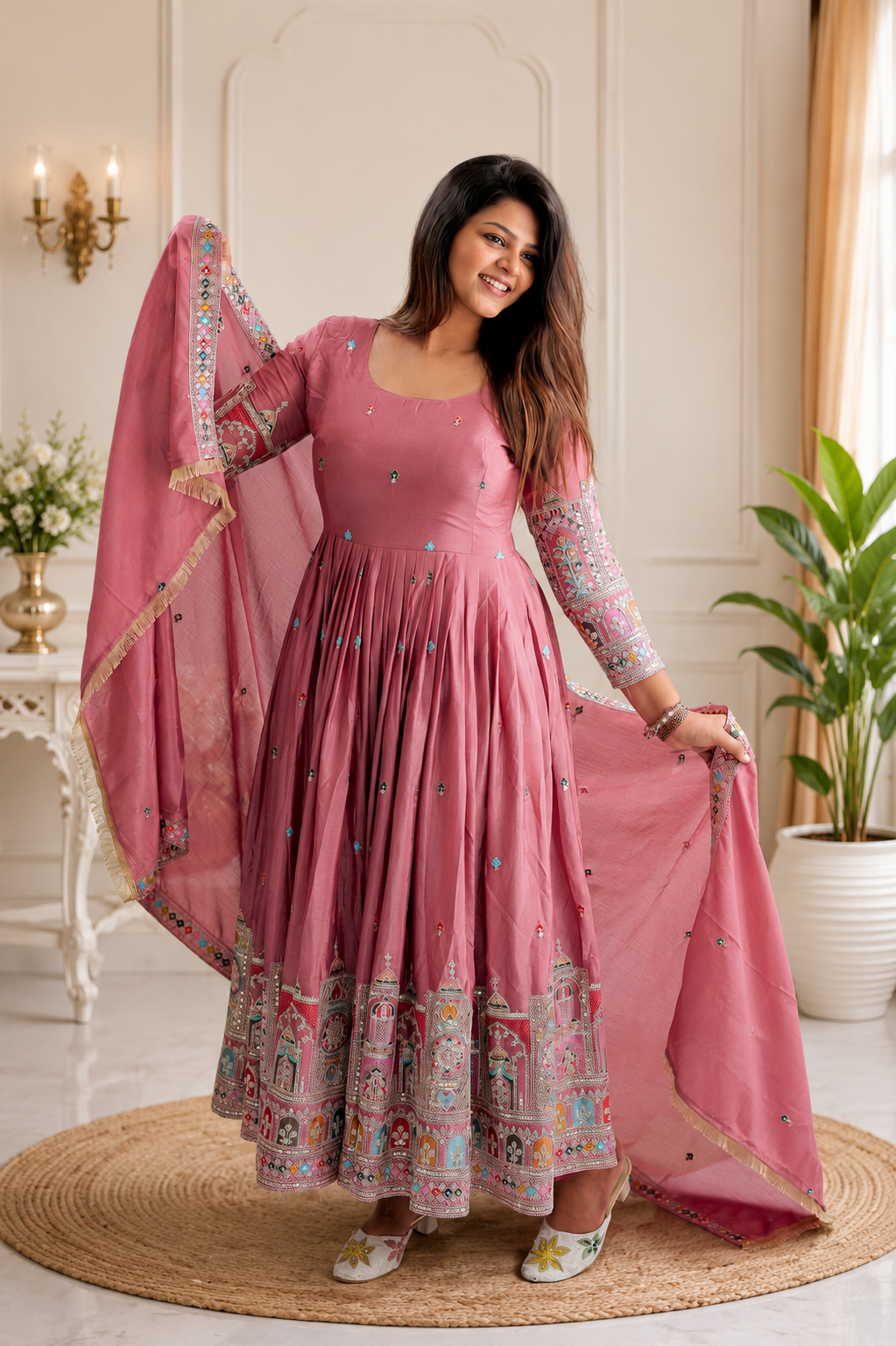 Blush Heritage Anarkali Set